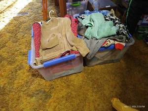 lot 719 image: Two Totes Vintage Womens Clothes
