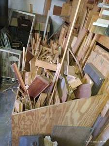 lot 738 image: Bin full of Wood