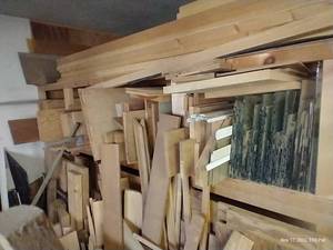 lot 742 image: Left Side Upper Section Wood, Plywood & Glass