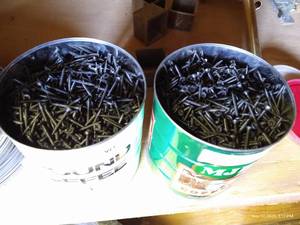 lot 754 image: Two Coffee Cans of Screws