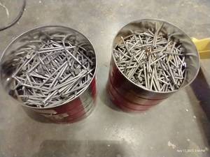 lot 767 image: Two Cans Galvanized Nails
