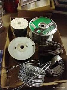 lot 775 image: Rebar Tie Wire, Electric Fence & Galvanized Wires