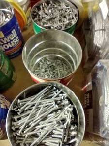lot 782 image: Two & a Half Cans of Galvanized Nails