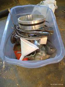 lot 801 image: Tote Full of Tools & Hardware Items