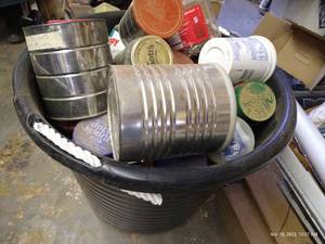 lot 815 image: Huge Bucket of Hardware Jars