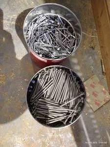 lot 816 image: (2) Coffee Cans Full of Nails
