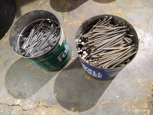 lot 817 image: (2) Coffee Cans Full of Nails
