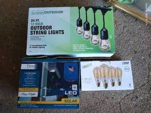 lot 844 image: (3) New Boxes of Lightbulbs & Fixtures