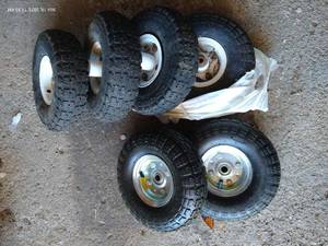 lot 856 image: (6) Garden Tool Wheels