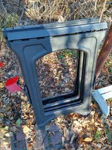 lot 880 image: (2) Black Plastic Sawhorses