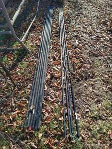 lot 886 image: Nice Lot of New Black Galvanized 10 Pipes