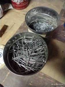 lot 905 image: (2) Coffee Cans of Nails