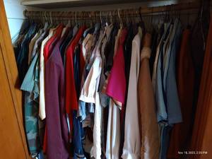 lot 951 image: Closet Full of Clothes - Military, Vintage, Etc.