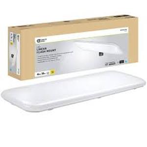 lot 15 image: 49 in. x 18 in. Rectangular Light Fixture LED Flush Mount 5500 Lumens 4000K Bright White Kitchen Lighting Laundry Room