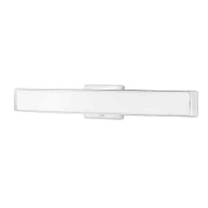 lot 10 image: Hampton Bay Collier Heights 24 in. Chrome Curved Selectable LED Bathroom Vanity Light Bar Flush Mount with Night Light Feature