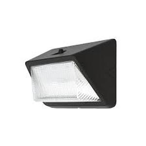 lot 12 image: Commercial Electric 175W Equivalent Integrated LED Bronze Dusk to Dawn Commercial Refractor Wall Pack Light, 6500 Lumens, 4000K