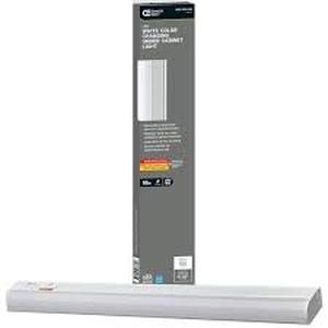 lot 41 image: Commercial Electric Plug-In 18 inch Linkable LED Undercabinet Light Task Under Counter Kitchen Lighting 3 Color Temperature Options