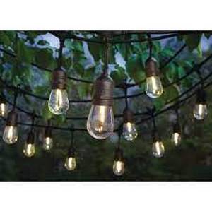 lot 52 image: Hampton Bay 24-Light 48 ft. IndoorOutdoor String Light with S14 Single Filament LED Bulbs