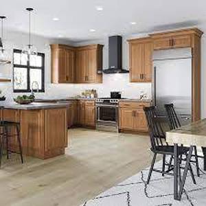 lot 69 image: Hampton Bay Hampton 30 in. W x 12 in. D x 30 in. H Assembled Wall Kitchen Cabinet in Medium Oak