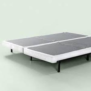 lot 81 image: ZINUS 4 in. Profile Split King White Metal Box Spring, No Assembly