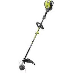 lot 107 image: RYOBI 4-Stroke 30 cc Attachment Capable Straight Shaft Gas Trimmer