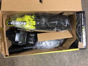RYOBI ONE HP 18V Brushless Cordless Pet Stick Vacuum Cleaner Kit with 4.0 Ah HIGH PERFORMANCE Battery and Charger   Customer Returns See Pictures
