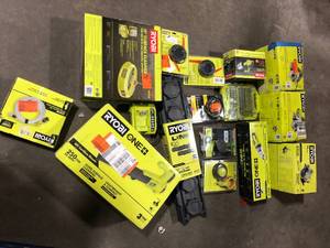 Lot of Assorted Ryobi Tools and Hardware Various Models and Conditions Customer Returns See Pictures