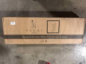 Bianca 9-Drawer Office File Storage Cabinet Customer Returns See Pictures