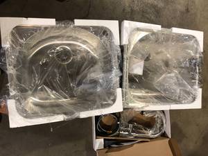 Lot of Assorted Sinks and Faucet Various Models and Conditions  Customer Returns See Pictures
