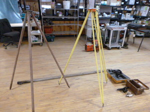 lot 151 image: 2 Survey Tripods with Cameras