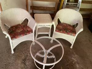 lot 145 image: Resin Wicker Furniture Lot