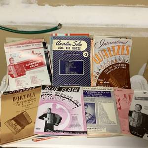 lot 567 image: Accordion Music Notes