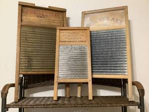 lot 645 image: Vintage Washboards
