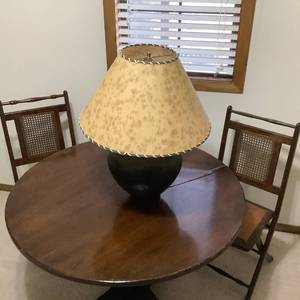 lot 234 image: Vintage Table, Chairs and Lamp