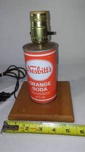 lot 69 image: Vintage, Nesbitts Orange Soda Lamp.