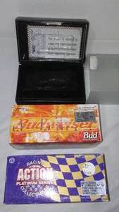 lot 164 image: NASCAR Dale Earnhardt JR. (2) and Jimmy Spencer (1).
