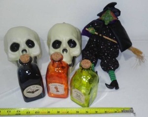 lot 178 image: Halloween, Witch, Potions and Skulls.
