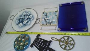 lot 196 image: Trivets and Stands.