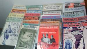 lot 241 image: Antique And Vintage Sheet Music