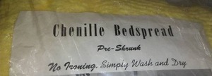 lot 293 image: Chenille Bedspread - Vintage, New In Package