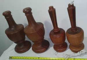 lot 298 image: Decorative Wood Pieces (4)