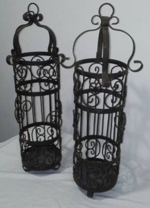 lot 299 image: Metal Candle Holders (2)