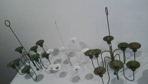 lot 307 image: Mid Century Candle Holders (3)