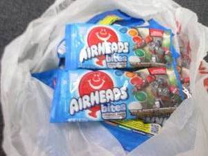 lot 73 image: 12- 2 oz Airheads Bites...