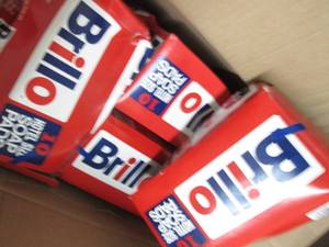lot 148 image: 8- 10 ct Boxes Brillo Soap Pads- cr...