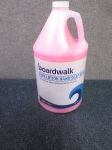 lot 156 image: 3 Gallons Boardwalk Pink Lotion Han...