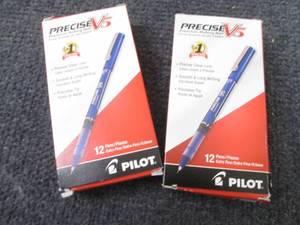 lot 201 image: 2 pks Pilot, Precise V5, Capped Liq...
