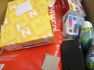 lot 203 image: Box of Assorted Office Products...