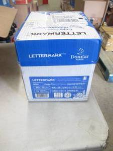 lot 206 image: Case of 2500 Sheets Lettermark 8.5x...