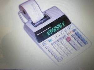 lot 210 image: Sharp EL-1801V Ink Printing Calcula...